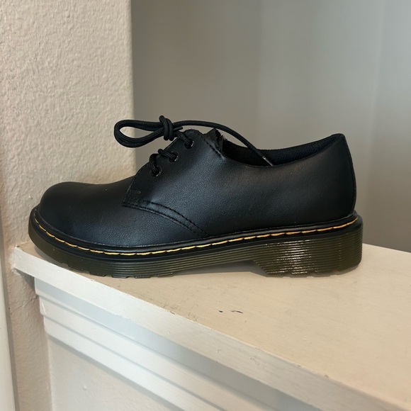 Dr.Martens 1461 Mono Black Leather Oxford Shoes Mens Sz 4 Women’s 5 Worn Once - Picture 4 of 9
